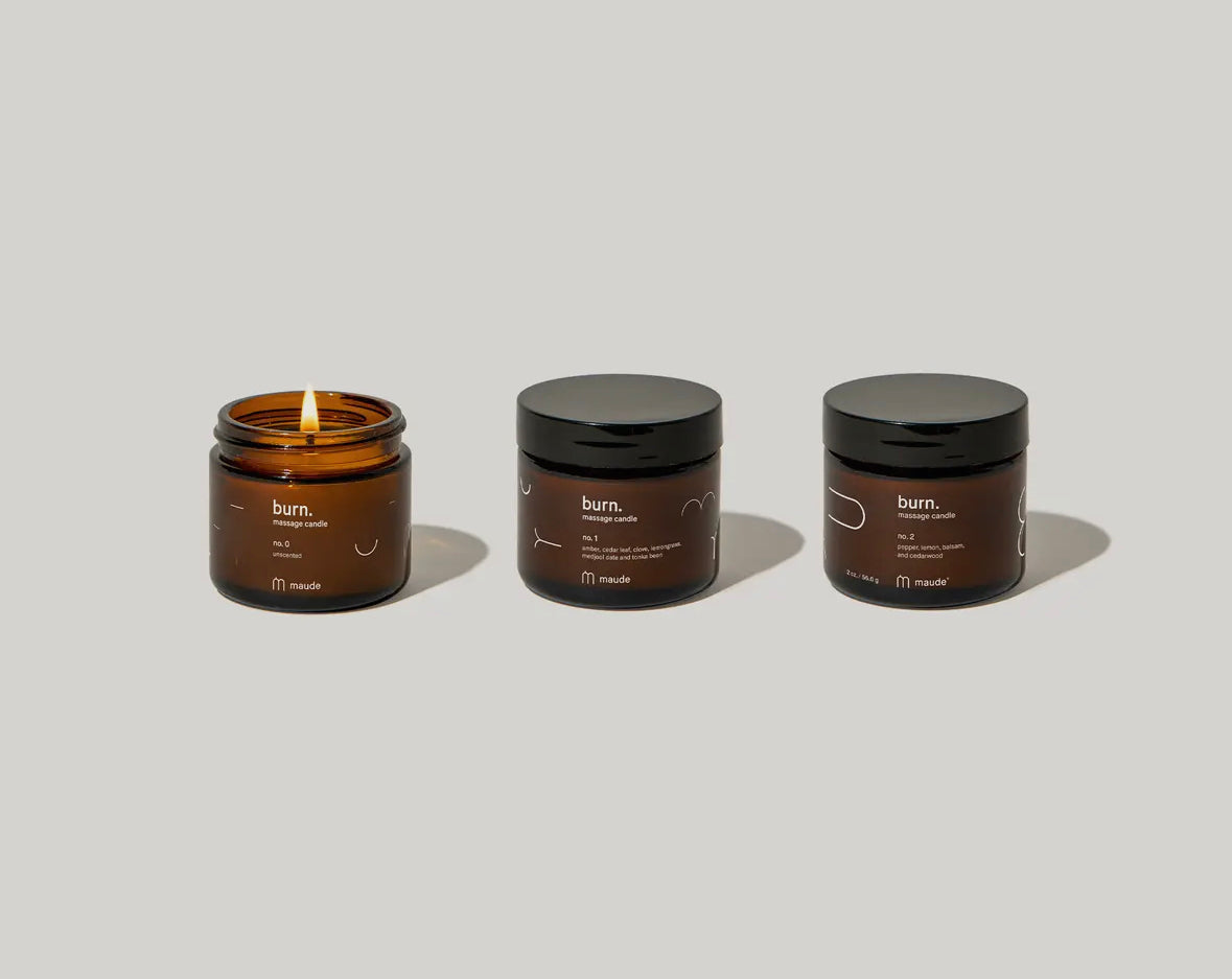 Burn Trio - Skin Softening Massage Candle Gift Set - THE WILLOWS